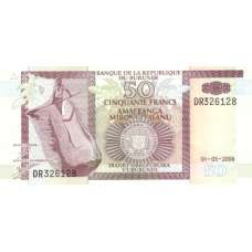 P36f Burundi - 50 Francs Year 2006